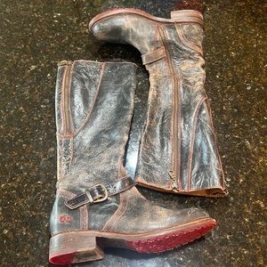 BED STU red bottom leather boots never worn